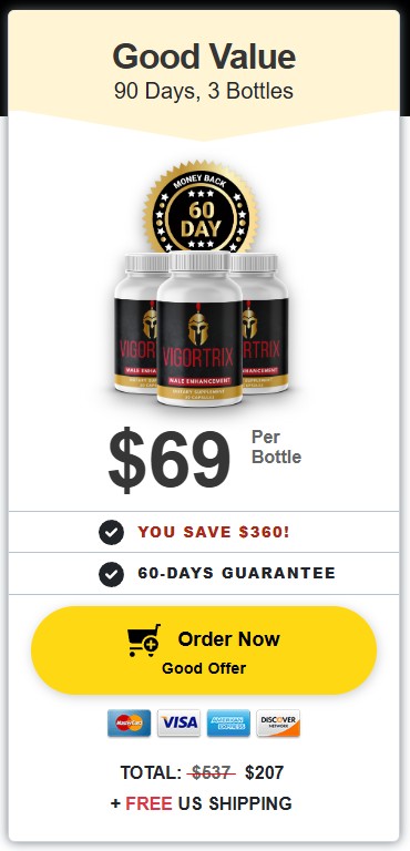 Vigortrix 3 bottle Price
